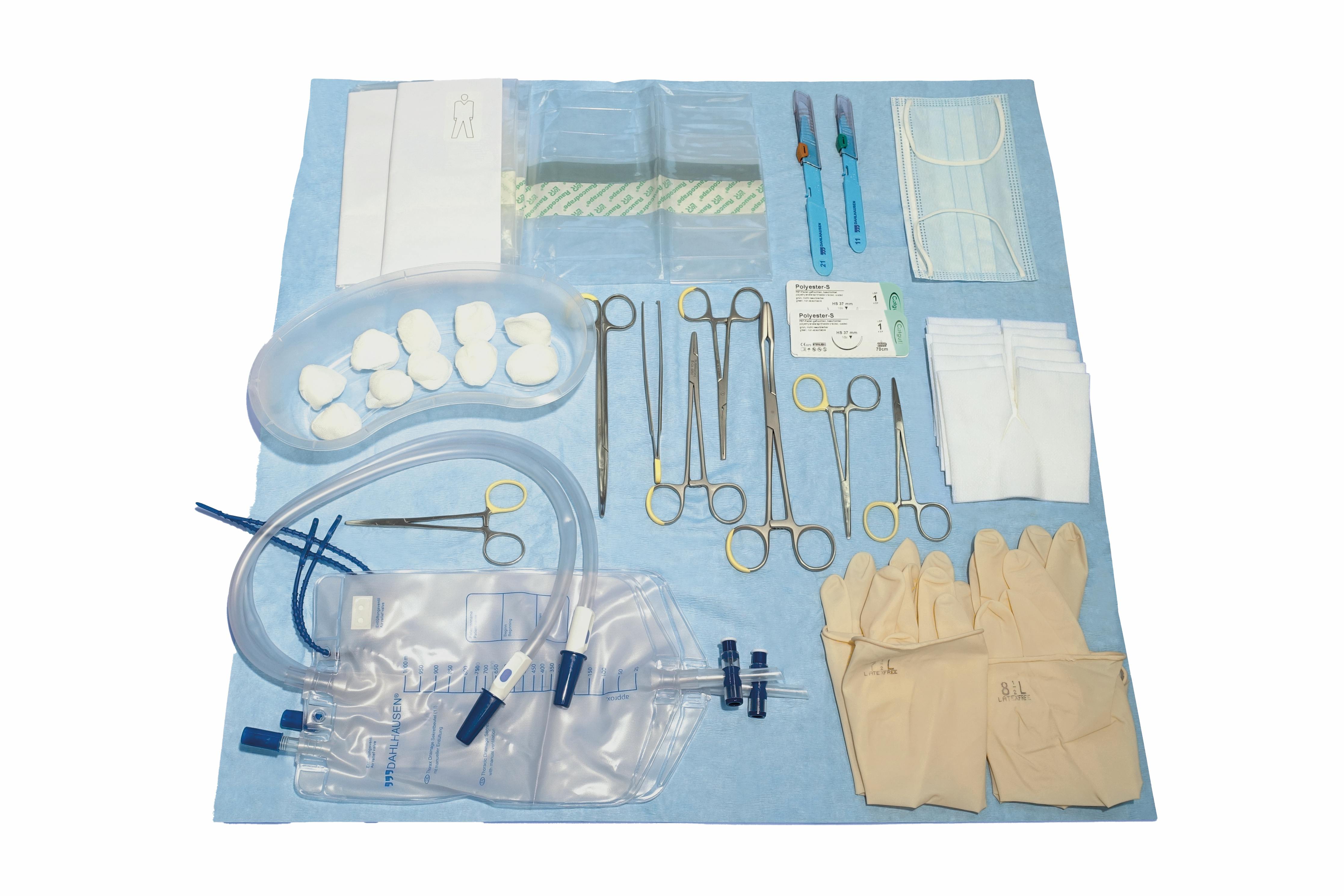 Thoraxdrainage-Anlage-Set "DUO Plus" Produktbild