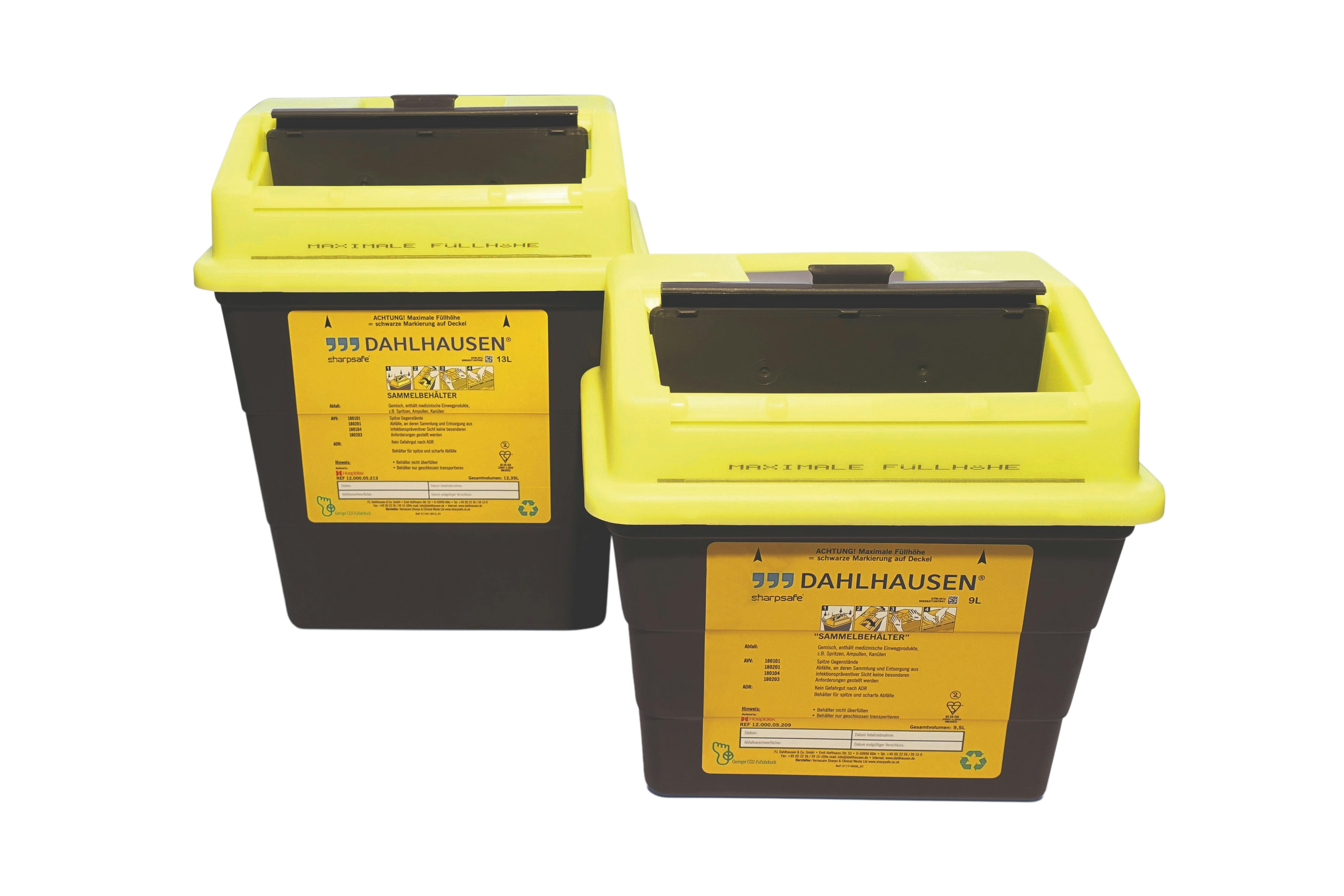 Kanülenabwurfbehälter Sharpsafe® - 9,0 L / 13,0 L - 5. Generation Produktbild