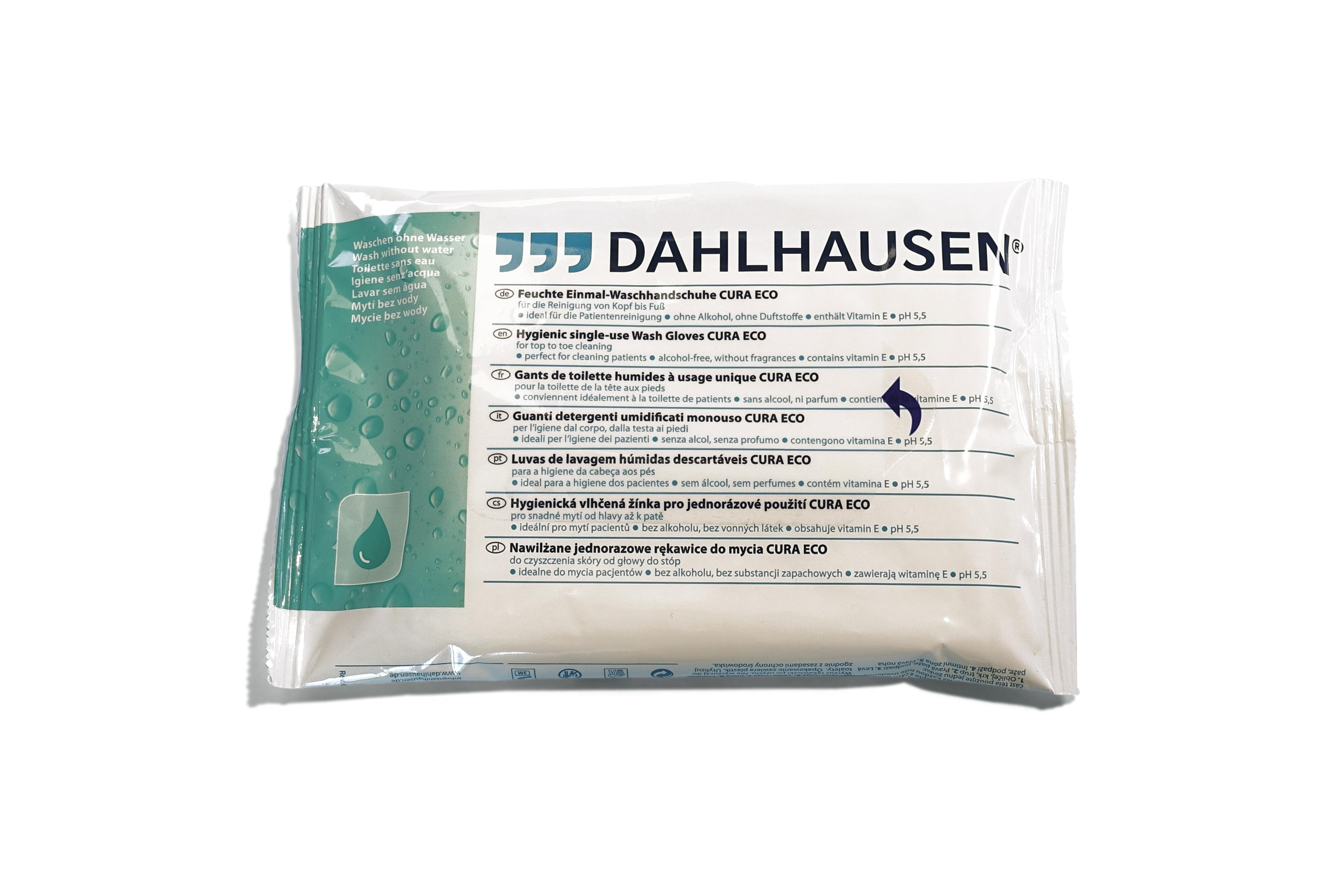 Einmal-Waschhandschuhe CURA ECO, feucht Produktbild