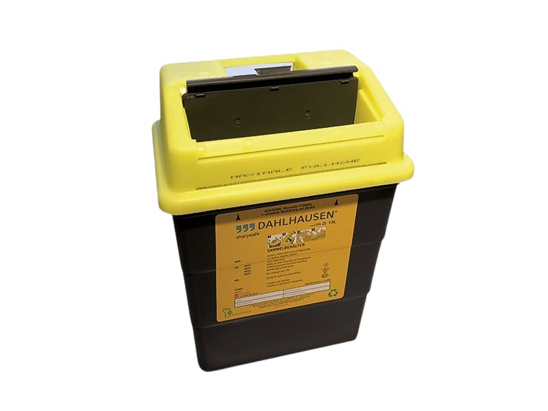 Kanülenabwurfbehälter Sharpsafe® - 9,0 L / 13,0 L - 5. Generation Produktbild Web Groß Detailbild 2 L