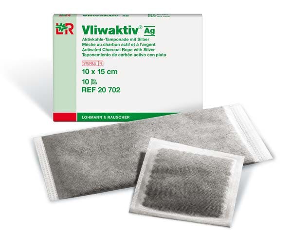 Vliwaktiv Ag, Lohmann & Rauscher - Aktivkohle-Tamponade mit Silberanteil Produktbild
