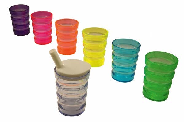 Rillenbecher - Auslaufsicher, Mit Tee-Aufsatz, Volumen ca. 200 ml Produktbild