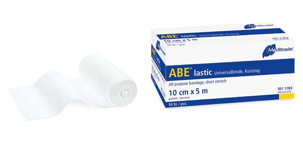 ABE Lastic Universalbinden - Unsterile dauerelastische Universalbinden mit kurzem Zug Produktbild