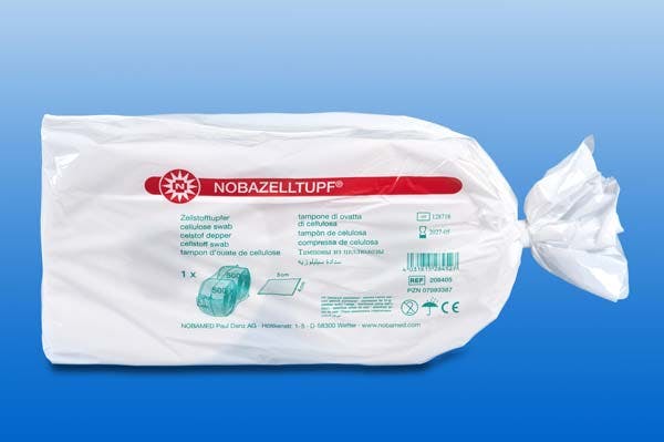 Zellstofftupfer NOBAZELLTUPF - Unsteril, 5 x 4 cm, 2 x 500 Stück im Folienbeutel Produktbild