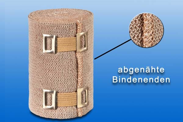Nobalan Kurzzugbinden mit Verbandklammern - Dehnbarkeit von ca. 85 % Produktbild