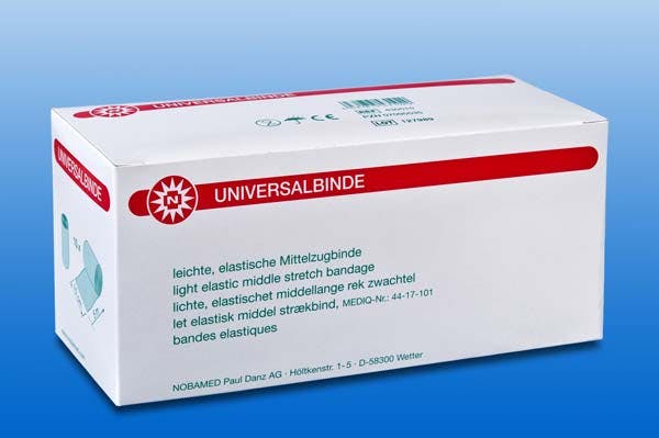 Universalbinde Mittelzug weiß - 6 cm x 5 m, mit abgenähten Bindenenden Produktbild