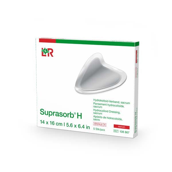 Suprasorb H Hydrokolloid Verband Sacrum - Steril, Verklebungsarm, sichere Haftung , 5 Stk. Produktbild
