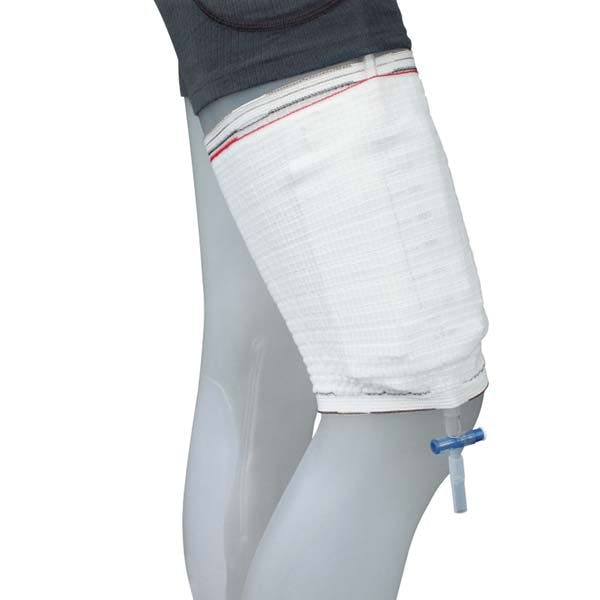 Beinbeutelfixierstrumpf mit integrierter Beinbeuteltasche & breitem seitl. Klettverschluss Produktbild