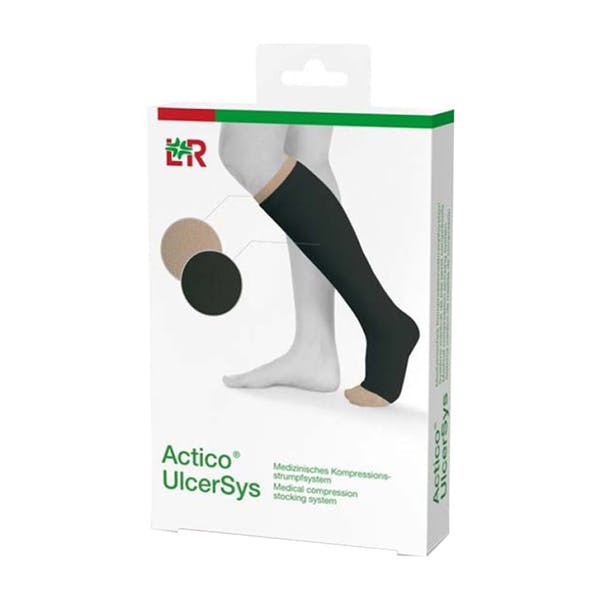 Actico UlcerSys System Standard - Kompressionsstrumpfsystem, Farbe schwarz/sand Produktbild