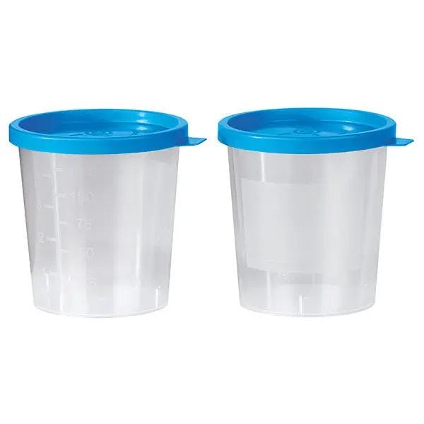 Universalbehälter mit blauem Schnappdeckel Produktbild