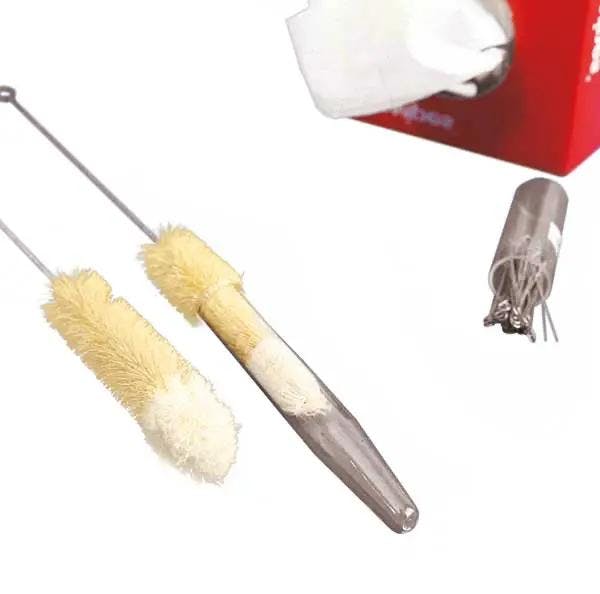 Reagenzglasbürsten mit Wollbüschel - Laborreinigungsbürste für Glaswaren Produktbild