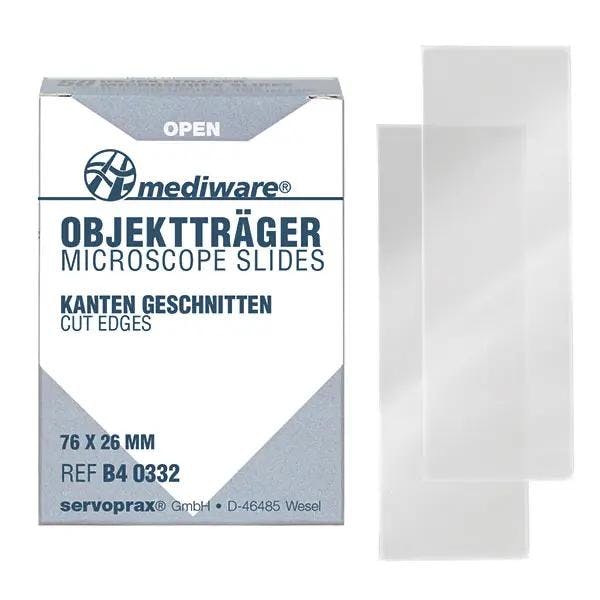 Mediware Objektträger Spezial - mit und ohne Mattrand Produktbild Web Groß Detailbild 1 L