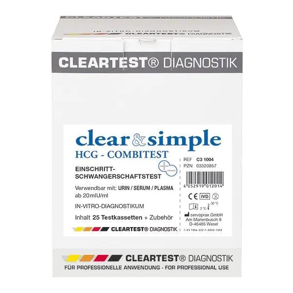 Clear & Simple HCG Combi Schwangerschaftstest Produktbild