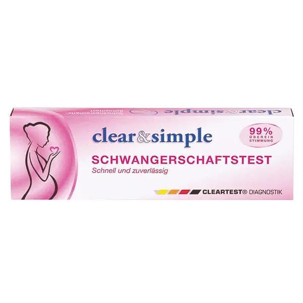 Clear & Simple Midstream HCG Schwangerschaftstest Produktbild