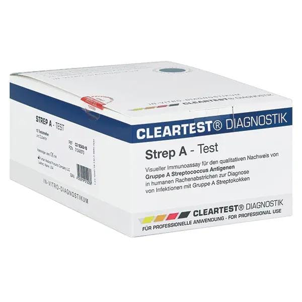 Cleartest Strep A Teststreifen für den Rachenabstrich Produktbild