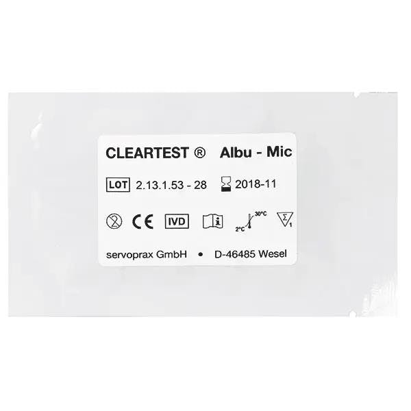 Cleartest - Albu-Mic, Nierenfunktions-Teststreifen Produktbild Web Groß Detailbild 1 L