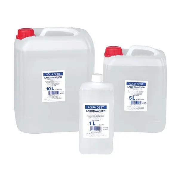 Aqua Dest-Laborwasser in Markenqualität Unsteril Produktbild Print Hauptbild L
