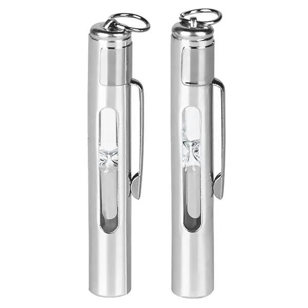 Sanduhr aus Metall mit Ring und Clip - verschied. Zeitmessungen Produktbild