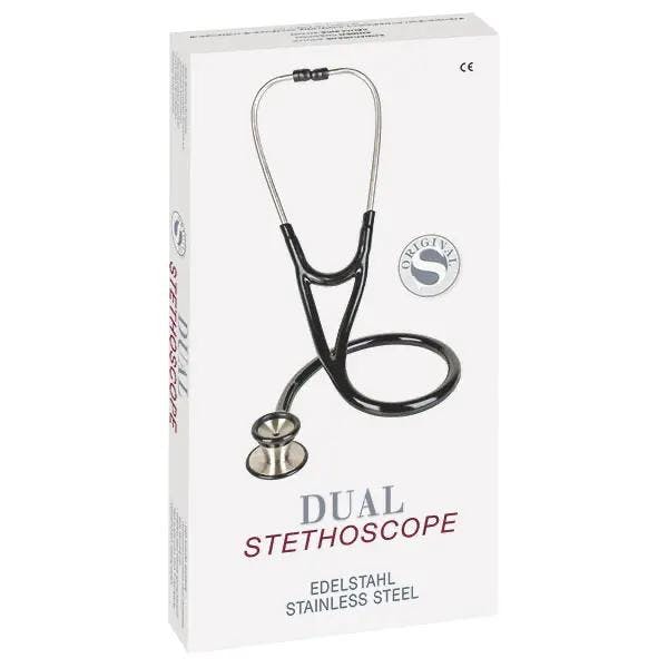 Cardiologie Stethoskop Dual mit besonders schwerem Edelstahl-Cardiologie-Doppelkopf Produktbild Web Groß Detailbild 1 L
