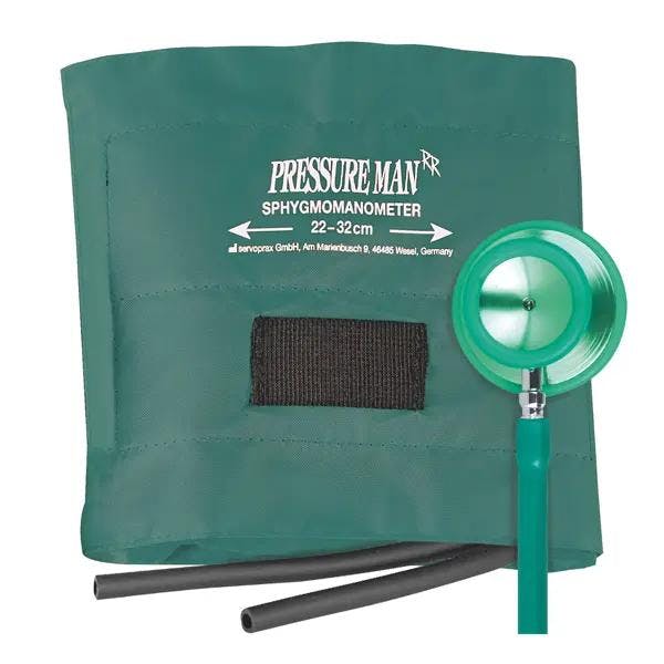 Pressure Man II Chrome Line Set - Blutdruckmesser mit farbigem Doppelkopf-Stethoskop Produktbild Web Groß Detailbild 2 L