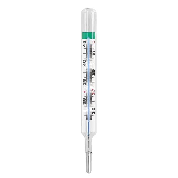 Klassisches Glasfieberthermometer ohne Quecksilber Produktbild