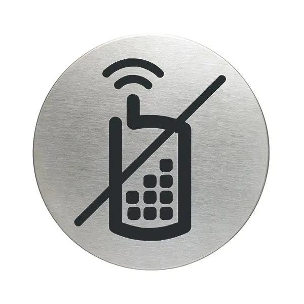 Piktogramm aus Edelstahl - runde Form mit einem Durchmesser von 83 mm Produktbild Web Groß Detailbild 1 L