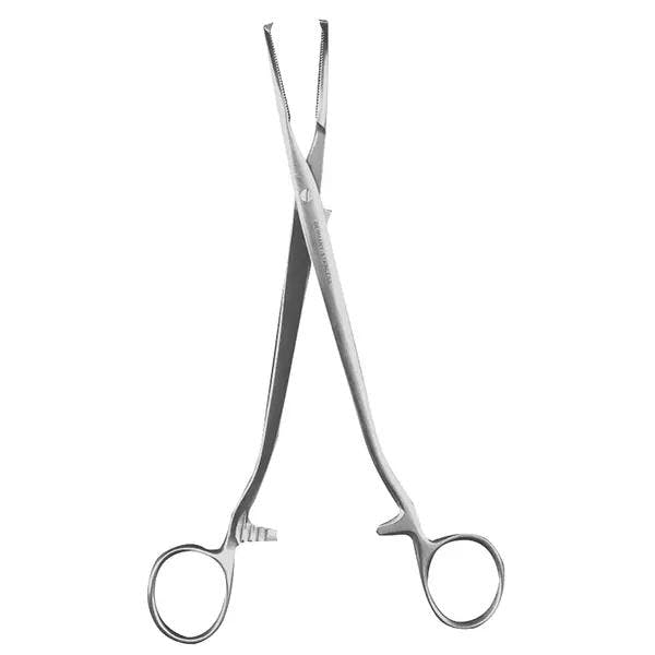 Klemme gebogen nach Mikulicz aus Edelstahl - 20,5 cm Produktbild