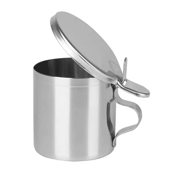 Sputumbecher Edelstahl - Wiederverwendbar Produktbild Web Groß Detailbild 1 L