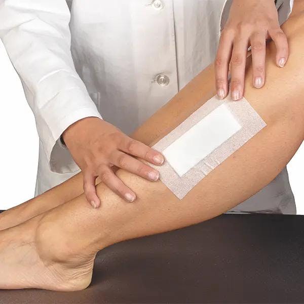 Wundkissen mit Vlies-Trägermaterial Produktbild Print Hauptbild L