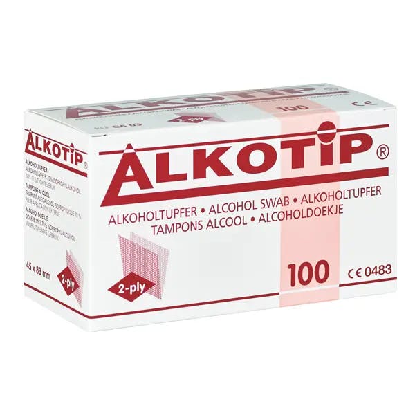 Alkotip Alkoholtupfer medium Produktbild