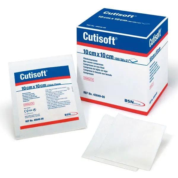 CutiSoft Vlieskompressen -  Unsteril, atmungsaktiv, weich, latexfrei Produktbild Print Hauptbild L