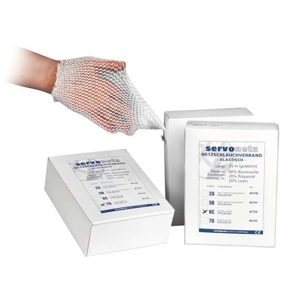 Elastischer Netzschlauchverband - 25m, Schneidbar, Ideal zur Fixierung von Verbänden Produktbild