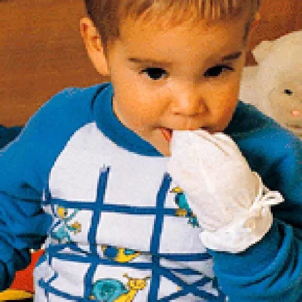 TG Fäustling ohne Daumen - 1 Paar im Folienbeutel, waschbar, 100% Baumwolle Produktbild