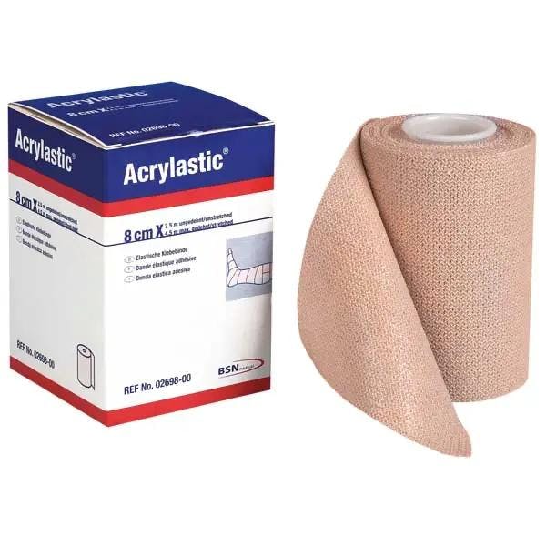Acrylastic - Besonders elastische, hautfreundliche Klebebinde, 100% Baumwolle Produktbild