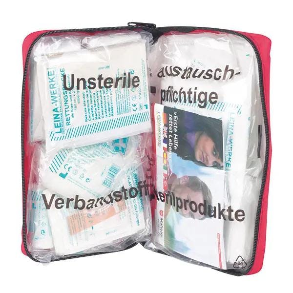 Verbandtasche fertig gefüllt nach DIN 13164-2014 für KFZ und Erste Hilfe Produktbild Web Groß Detailbild 1 L