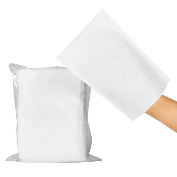Einweg Waschhandschuh aus Molton - Hilfreich für Körperpflege und schnelles Abwischen Produktbild