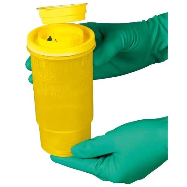Sicherheitscontainer für Spritzen und Kanülen - Verschiedene Größen / Durchstichfest Produktbild Web Groß Detailbild 1 L