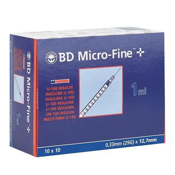 Insulinspritzen Microfine Plus - Mit eingeschweißter Kanüle, 3-Teilig Produktbild Web Groß Detailbild 1 L