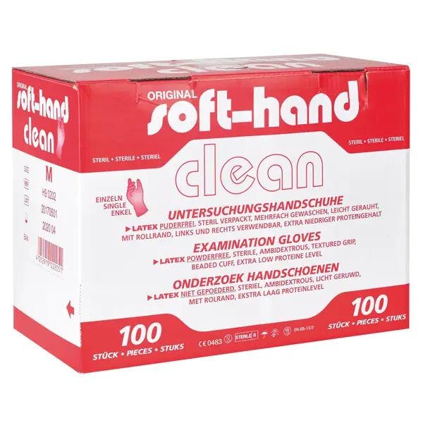 Soft-Hand Clean - Einzeln steril verpackte, puderfreie Untersuchungshandschuhe Produktbild