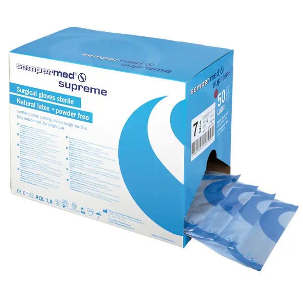 Sempermed Supreme OP-Handschuhe - Steril, puderfrei, mit synthetischer Innenbeschichtung Produktbild