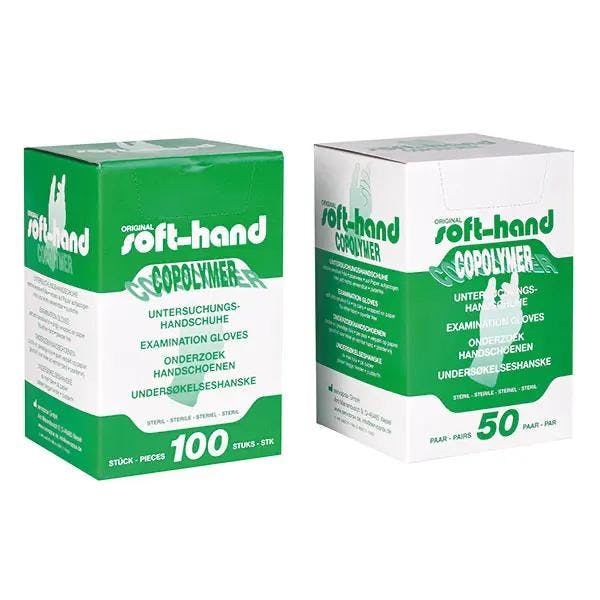 Soft-Hand Copolymer - Untersuchungshandschuhe, Steril - auf Papier gezogen Produktbild