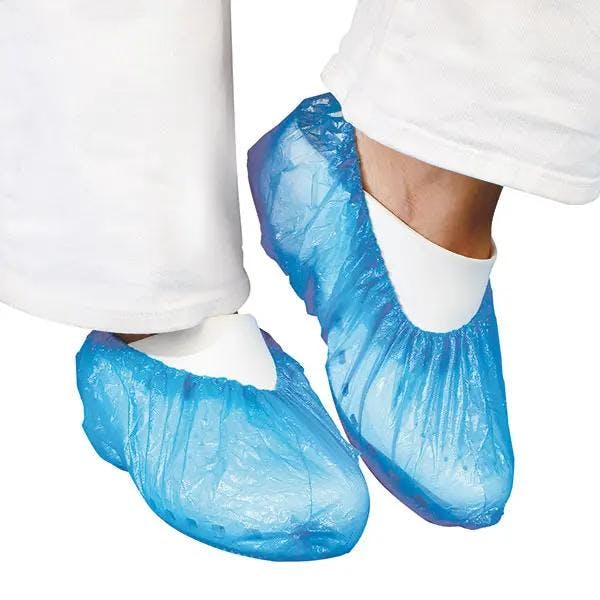 Überschuhe - aus CPE-Folie, Blau, Einweg, Antistatisch Produktbild