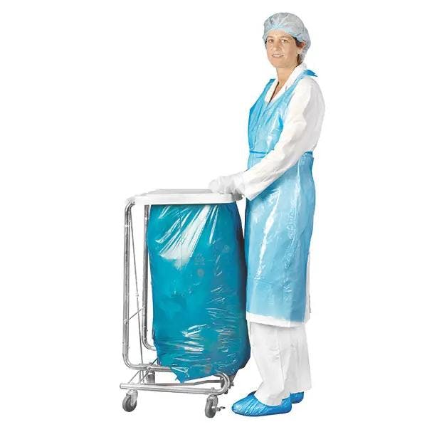 Einmal Schürzen aus PE-Folie - 80 cm breit - Blau Produktbild