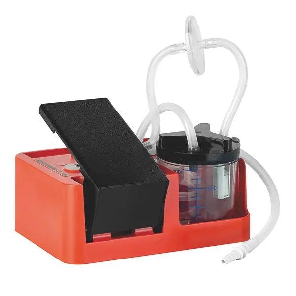 Absaugpumpe mit Fusspedal - Inklusive Silikonabsaugschlauch und Adapter Produktbild