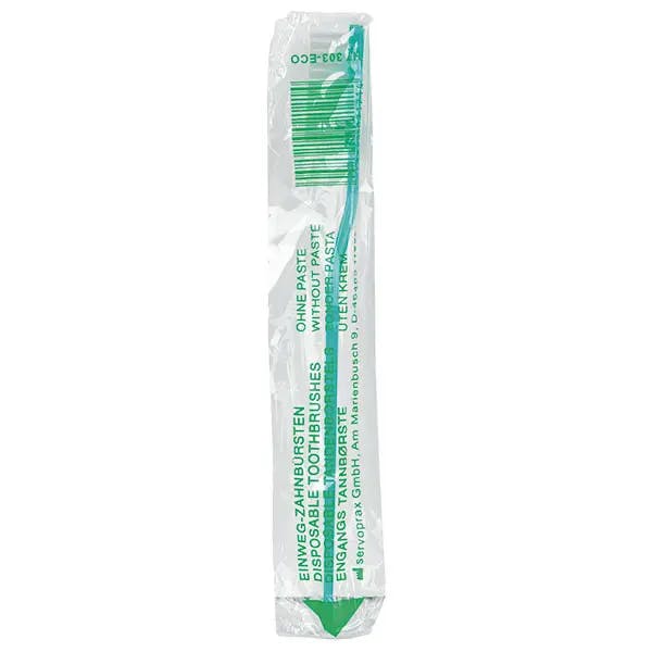 Einmal-Zahnbürsten mit oder ohne Zahnpulver - Einzeln hygienisch eingesiegelt Produktbild Web Groß Detailbild 3 L