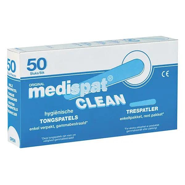 Medispat Clean Holzmundspatel Einzeln - Zusätzlich sterilisiert für hohe Keimreduktion Produktbild