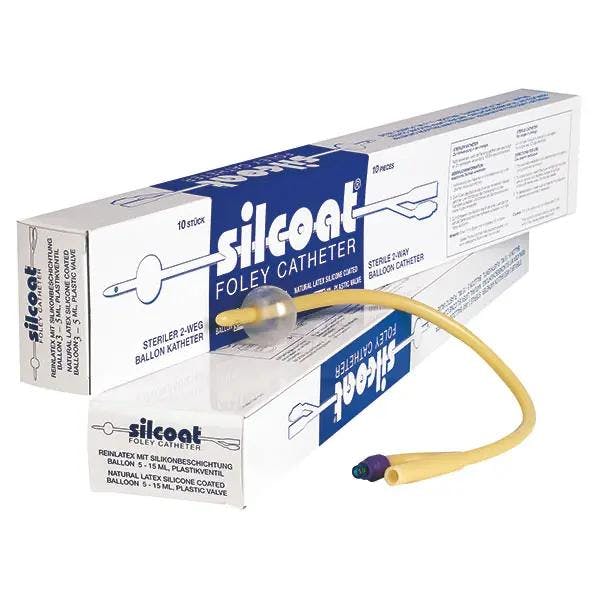Silcoat Ballonkatheter - Latex Foley Langzeitballonkatheter mit Silikon-Außenbeschichtung Produktbild