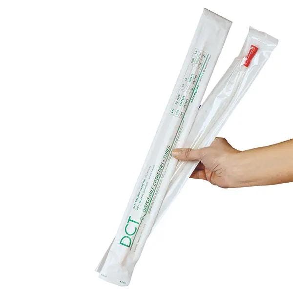 DCT Nelaton-Katheter - Farbcodiert und steril verpackt - Länge 40 cm Produktbild Web Groß Detailbild 3 L