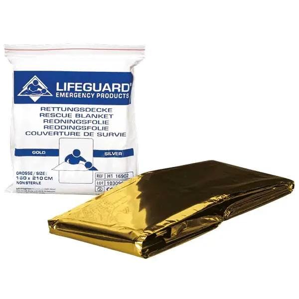 Lifeguard Rettungsdecke für sofortigen Kälte-/Hitzeschutz Produktbild Web Groß Detailbild 1 L