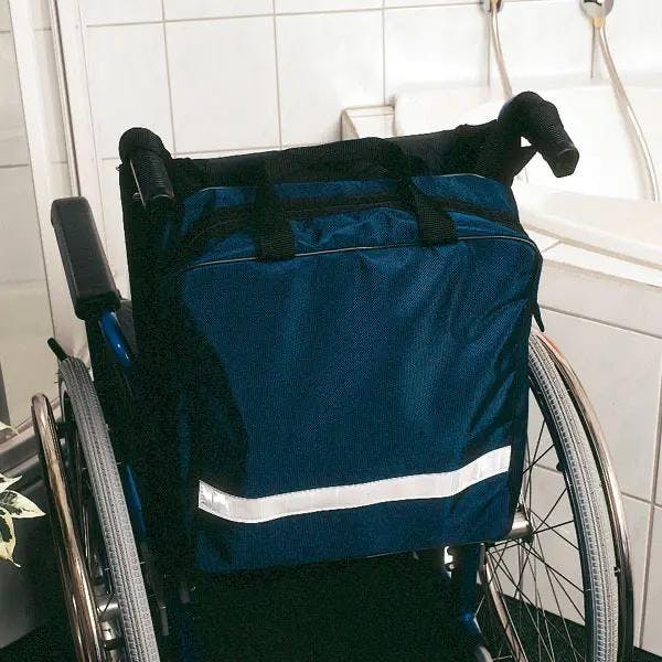 Rollstuhltasche - wasserdichte Nylontasche mit Reißverschluß und Tragegurten Produktbild Web Groß Detailbild 1 L